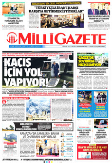 MİLLİ GAZETE 11 Mart 2026 gazete manşeti
