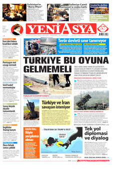 YENİ ASYA 11 Mart 2026 gazete manşeti