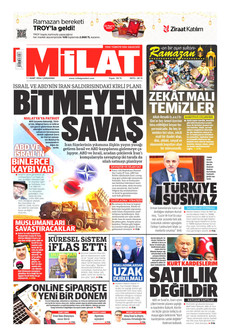 MİLAT 11 Mart 2026 gazete manşeti