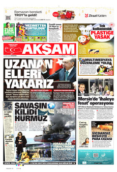 AKŞAM 12 Mart 2026 gazete manşeti