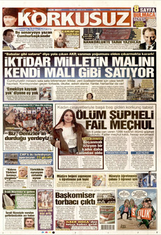 KORKUSUZ 12 Mart 2026 gazete manşeti