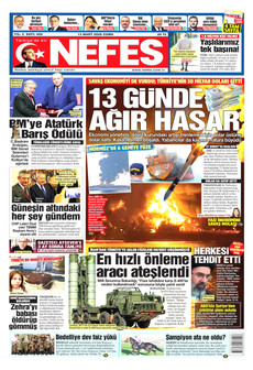 NEFES 13 Mart 2026 gazete manşeti