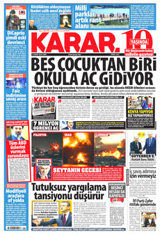 KARAR 13 Mart 2026 gazete manşeti