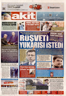 YENİ AKİT 13 Mart 2026 gazete manşeti