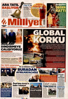MİLLİYET 13 Mart 2026 gazete manşeti
