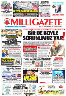 MİLLİ GAZETE 13 Mart 2026 gazete manşeti