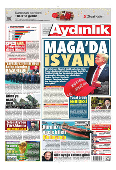 AYDINLIK GAZETESİ 13 Mart 2026 gazete manşeti