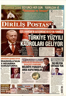 DİRİLİŞ POSTASI 13 Mart 2026 gazete manşeti