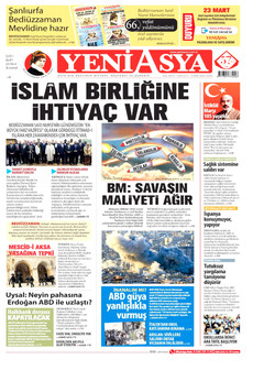 YENİ ASYA 13 Mart 2026 gazete manşeti