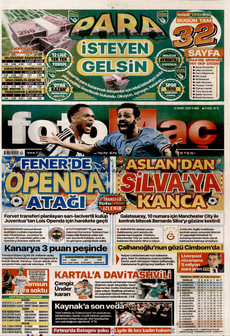 FOTOMAÇ 13 Mart 2026 gazete manşeti