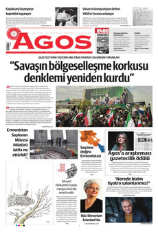 AGOS 13 Mart 2026 gazete manşeti