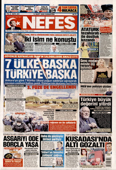 NEFES 14 Mart 2026 gazete manşeti