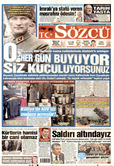 SÖZCÜ 14 Mart 2026 gazete manşeti