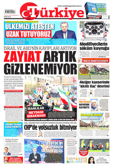 TÜRKİYE GAZETESİ 14 Mart 2026 gazete manşeti
