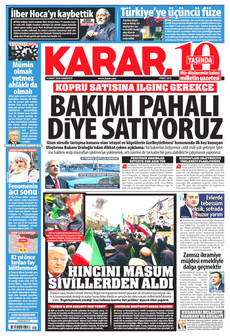 KARAR 14 Mart 2026 gazete manşeti