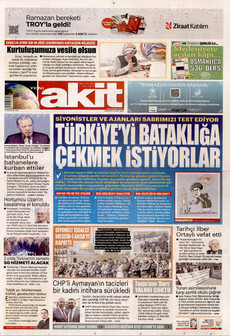 YENİ AKİT 14 Mart 2026 gazete manşeti