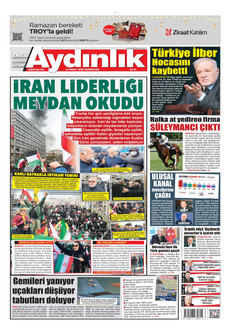 AYDINLIK GAZETESİ 14 Mart 2026 gazete manşeti