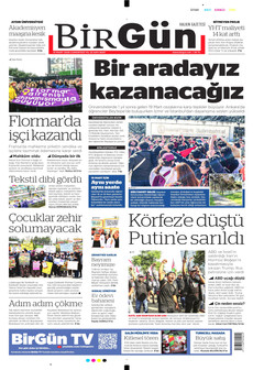 BİRGÜN 14 Mart 2026 gazete manşeti