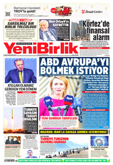 YENİBİRLİK 14 Mart 2026 gazete manşeti