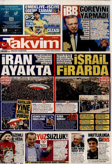 TAKVİM 14 Mart 2026 gazete manşeti