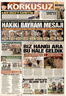 KORKUSUZ 14 Mart 2026 gazete manşeti