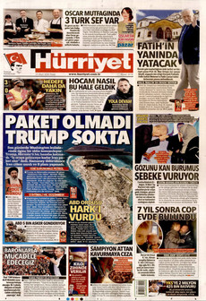 HÜRRİYET 15 Mart 2026 gazete manşeti
