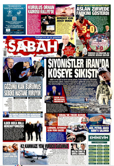 SABAH 15 Mart 2026 gazete manşeti
