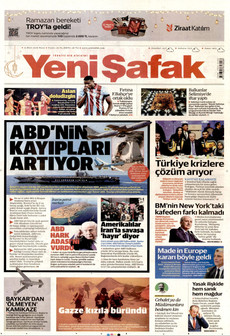 YENİ ŞAFAK 15 Mart 2026 gazete manşeti