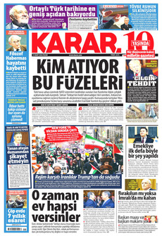 KARAR 15 Mart 2026 gazete manşeti