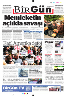 BİRGÜN 15 Mart 2026 gazete manşeti