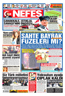 NEFES 16 Mart 2026 gazete manşeti