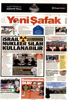 YENİ ŞAFAK 16 Mart 2026 gazete manşeti