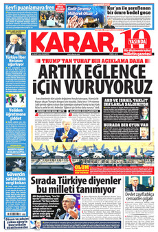 KARAR 16 Mart 2026 gazete manşeti