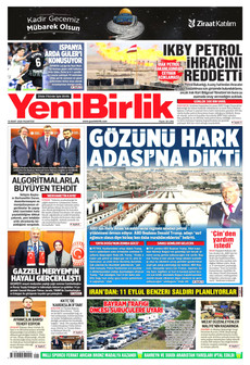 YENİBİRLİK 16 Mart 2026 gazete manşeti