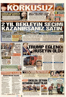 KORKUSUZ 16 Mart 2026 gazete manşeti
