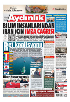 AYDINLIK GAZETESİ 17 Mart 2026 gazete manşeti