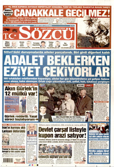 SÖZCÜ 18 Mart 2026 gazete manşeti
