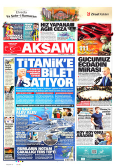 AKŞAM 18 Mart 2026 gazete manşeti