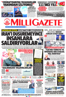 MİLLİ GAZETE 18 Mart 2026 gazete manşeti