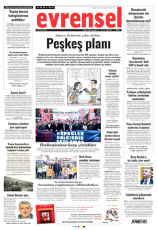 EVRENSEL 18 Mart 2026 gazete manşeti