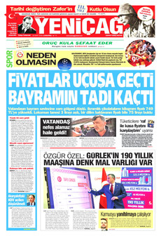 YENİÇAĞ 18 Mart 2026 gazete manşeti