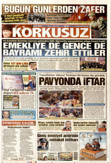KORKUSUZ 18 Mart 2026 gazete manşeti