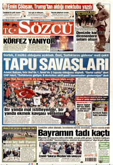 SÖZCÜ 19 Mart 2026 gazete manşeti