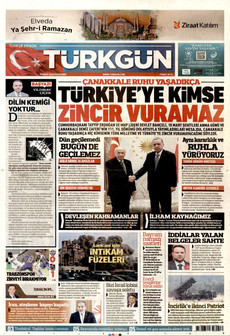 TÜRKGÜN 19 Mart 2026 gazete manşeti