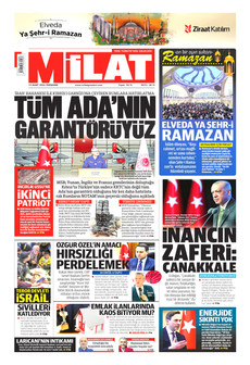 MİLAT 19 Mart 2026 gazete manşeti