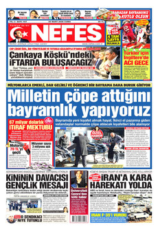 NEFES 20 Mart 2026 gazete manşeti