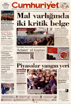 CUMHURİYET 20 Mart 2026 gazete manşeti