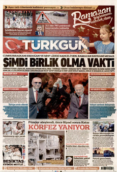 TÜRKGÜN 20 Mart 2026 gazete manşeti