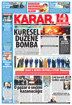 KARAR 20 Mart 2026 gazete manşeti