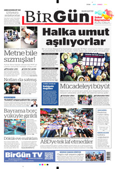 BİRGÜN 20 Mart 2026 gazete manşeti